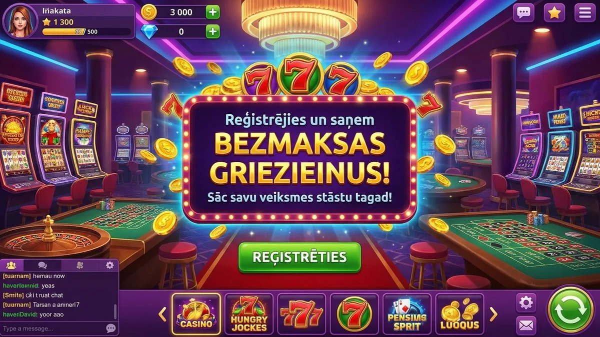 Reģistrācija ar bonusu